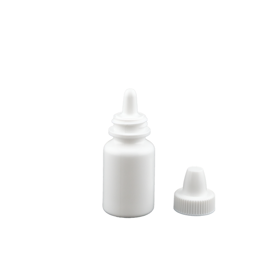 White 5 Milliliter Eye Dropper Bottle for Precise Dispensing