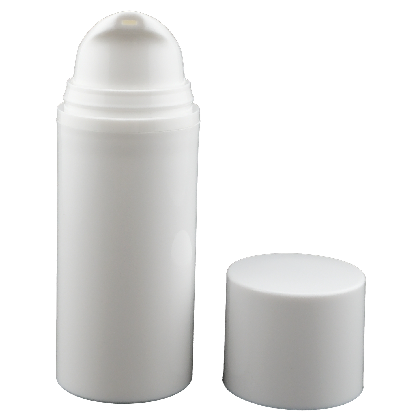 White 30 Ml Airless Pump Bottle for Skincare and Cosmetic Use